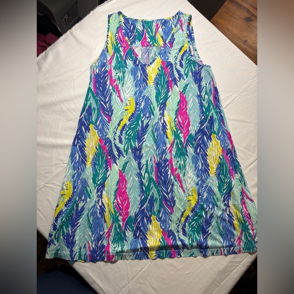 Lilly Pulitzer Blythe Dress Light as a Feather Colorful Comfy Dress size M